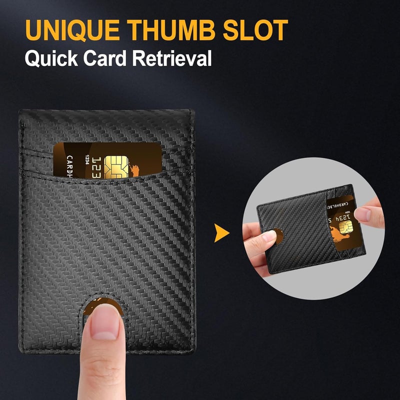 Lapogy Wallet Gift for Men, Valentines Day Gifts for Him, RFID Blocking Thin Slim Minimalist Leather Bifold Credit Card Holder, Fathers Day Birthday Gift for Him Husband Boyfriend Dad - Image 3